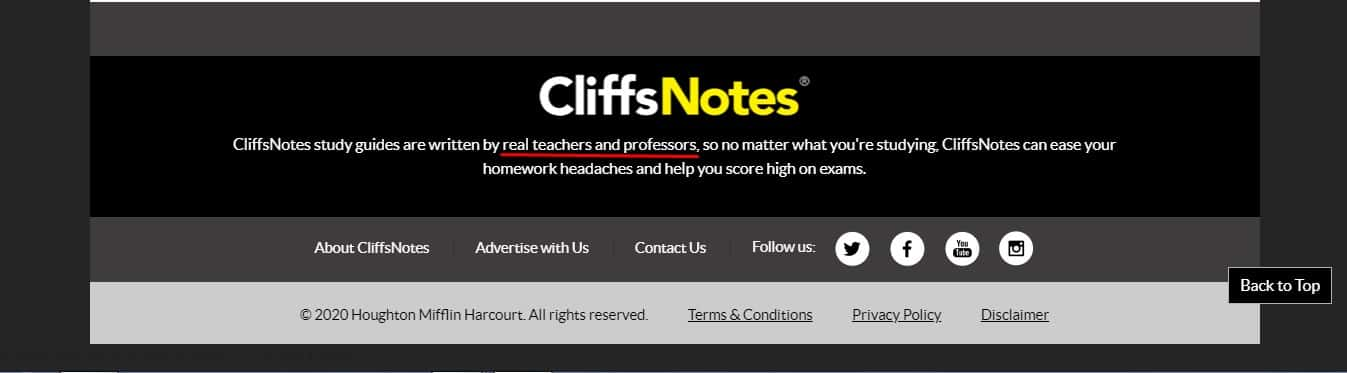 cliffsnotes