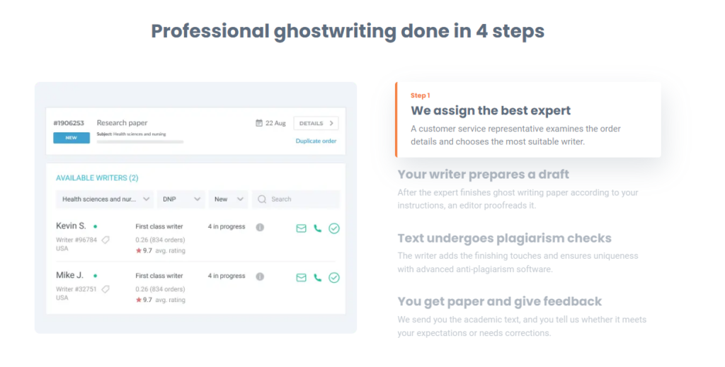 Academicghostwriter steps