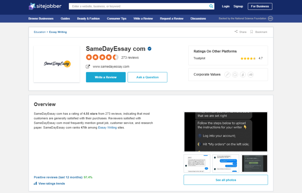 samedayessay reviews